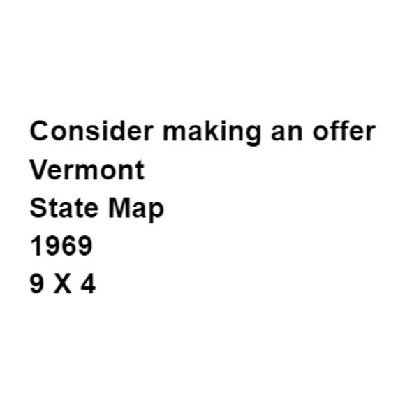 Vermont Official State Map 1969 Published VT Department of Highways Montpelier - Picture 2 of 4
